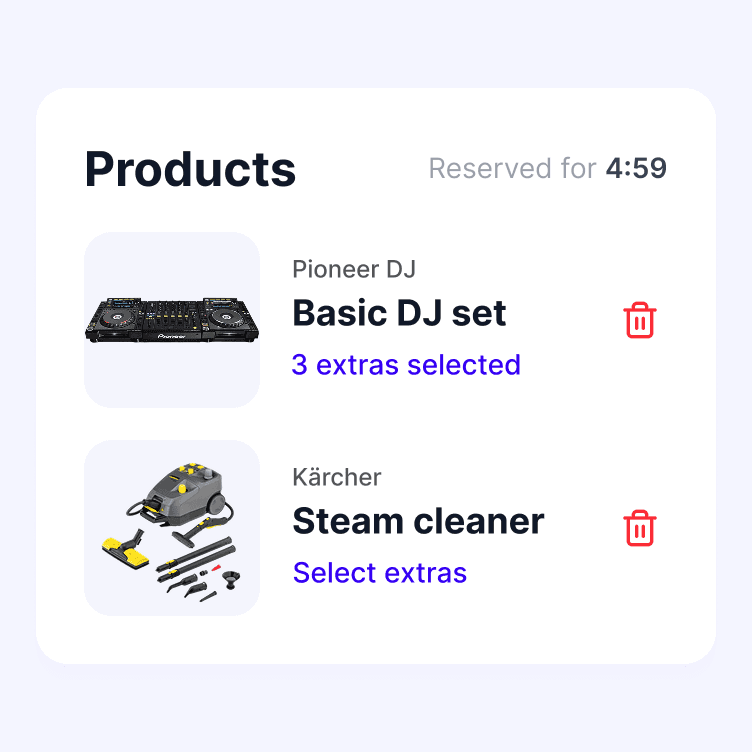 BIYU checkout products list